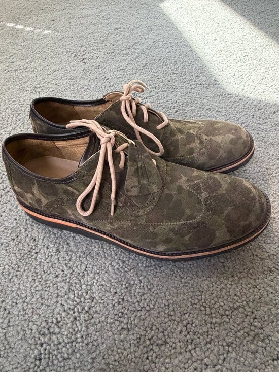 Rockport Green Camo Suede Leather Dress Oxfords - Men\'s Size 12 - New with Tags main image 5